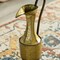 Decorative Antique Style 1 Handle Metal Jug Floor Vase - Vintage Inspired Rustic Design for Entryway, Living Room, or Dining Room - Ideal for Flower Arrangements, Greenery, or Standalone Display